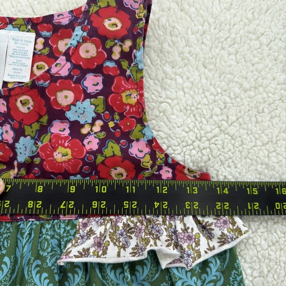 Matilda Jane Shasta Dress Paint By Numbers Bird Floral Patchwork Girls 6